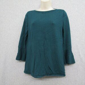 41 Hawthor Sweater Womens Small Green Long Sleeve Pullover Casual Preppy